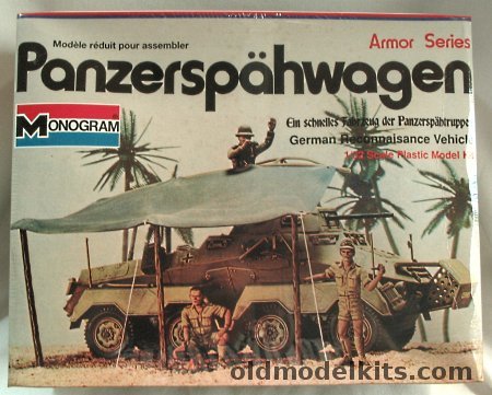 Monogram 1/32 Panzerspahwagen Sd. Kfz 231 or Sd. Kfz 232, 7581 plastic model kit